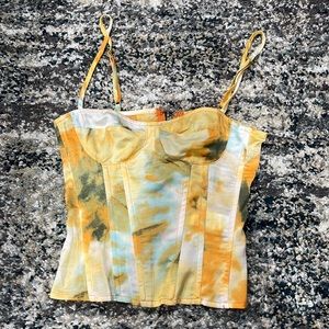 Orange PrettyLittleThing corset